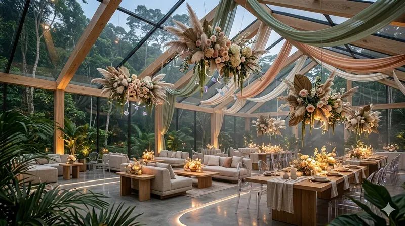Boho Tech Event Venue Visuals