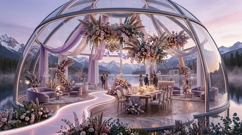 Boho Tech Event Venue Visuals