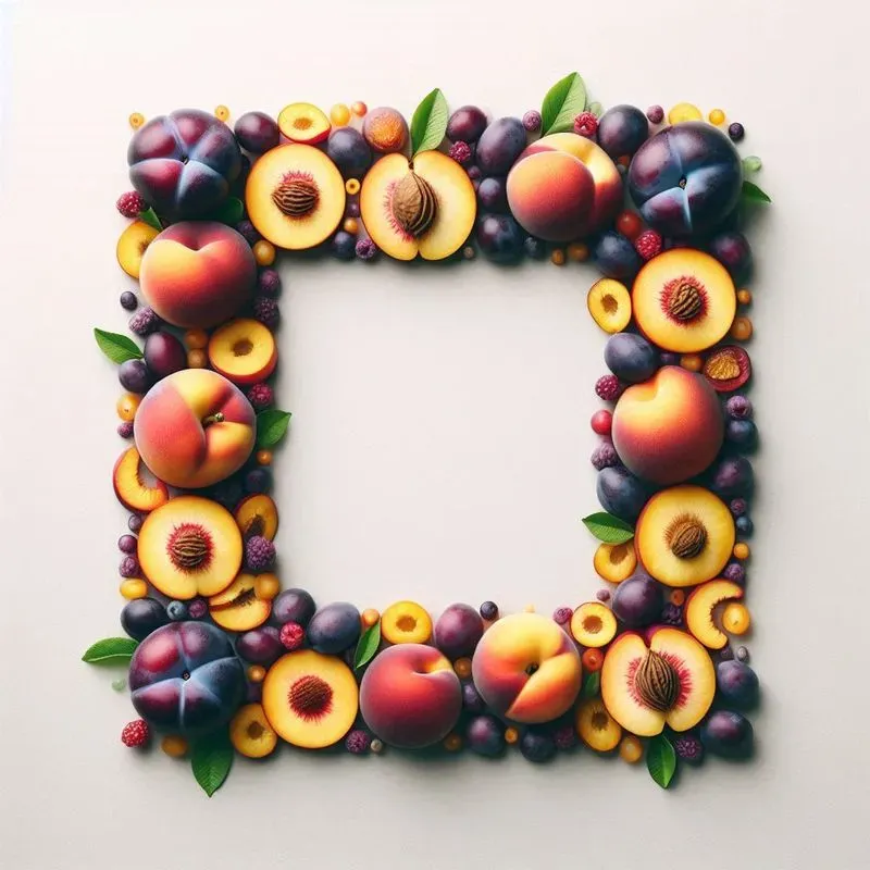 Vibrant Fruit Frames Artful Decorations