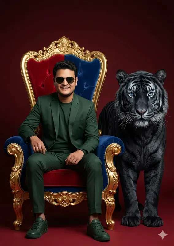 Royal Throne White Lion Portraits