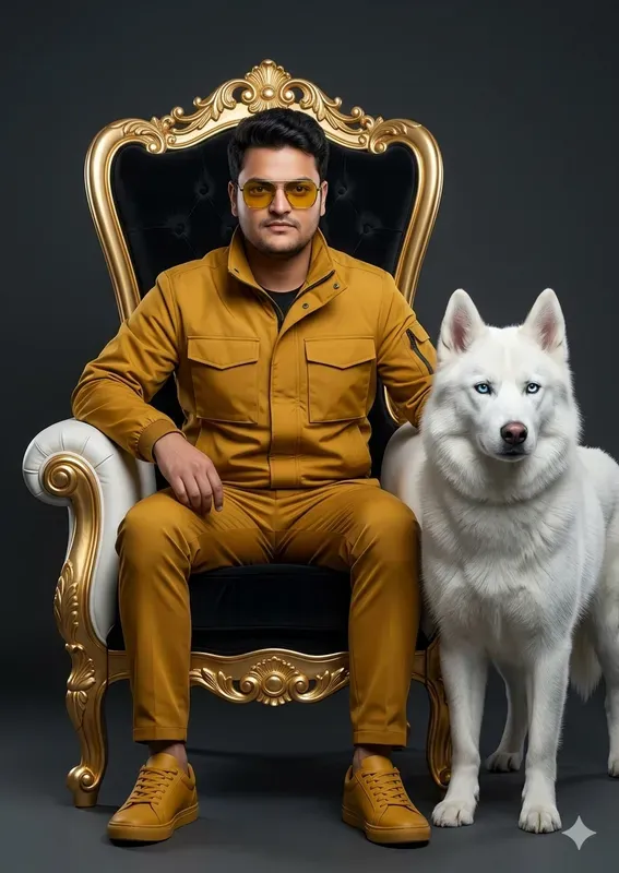 Royal Throne White Lion Portraits