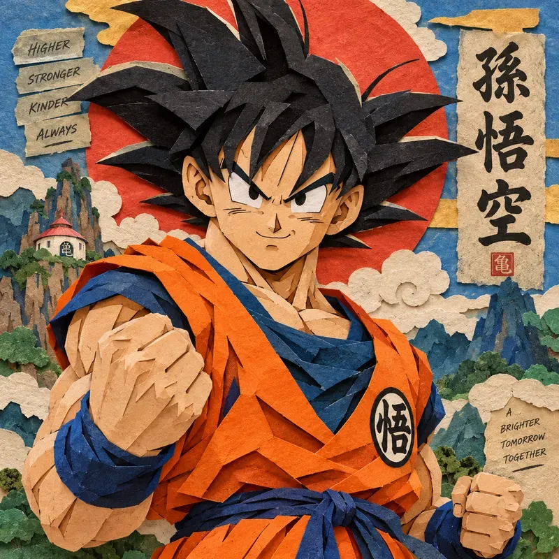 Anime Paper Cutout Portraits