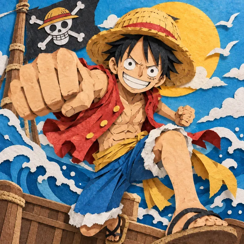 Anime Paper Cutout Portraits