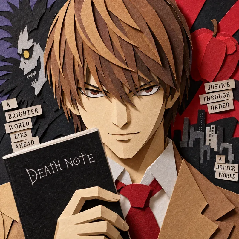 Anime Paper Cutout Portraits