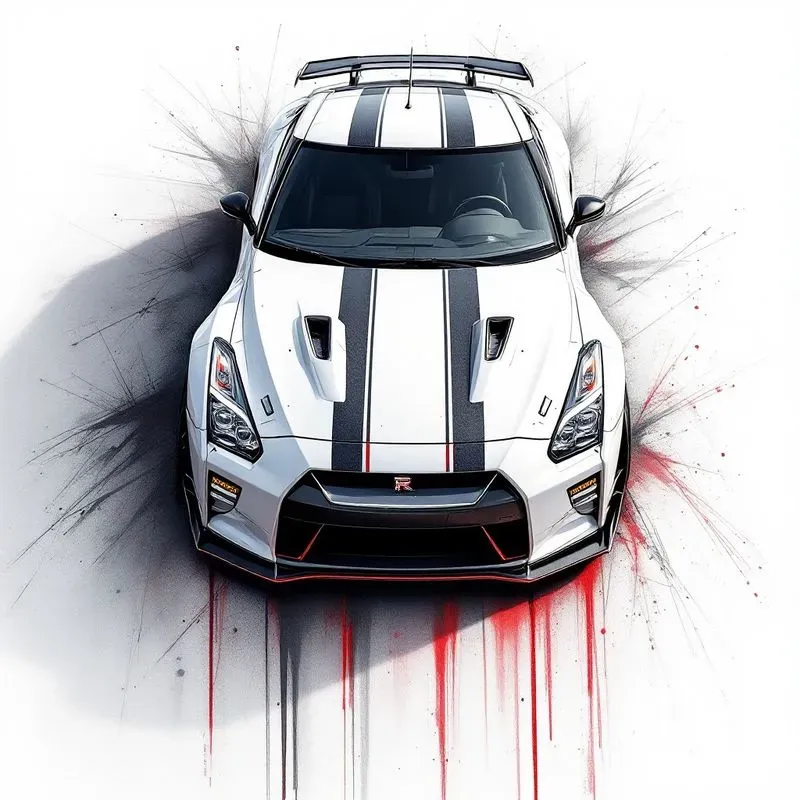 Sports Cars Pencil Drawings