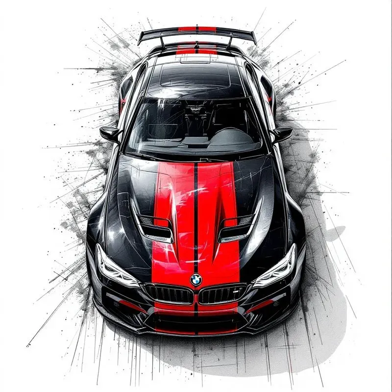 Sports Cars Pencil Drawings