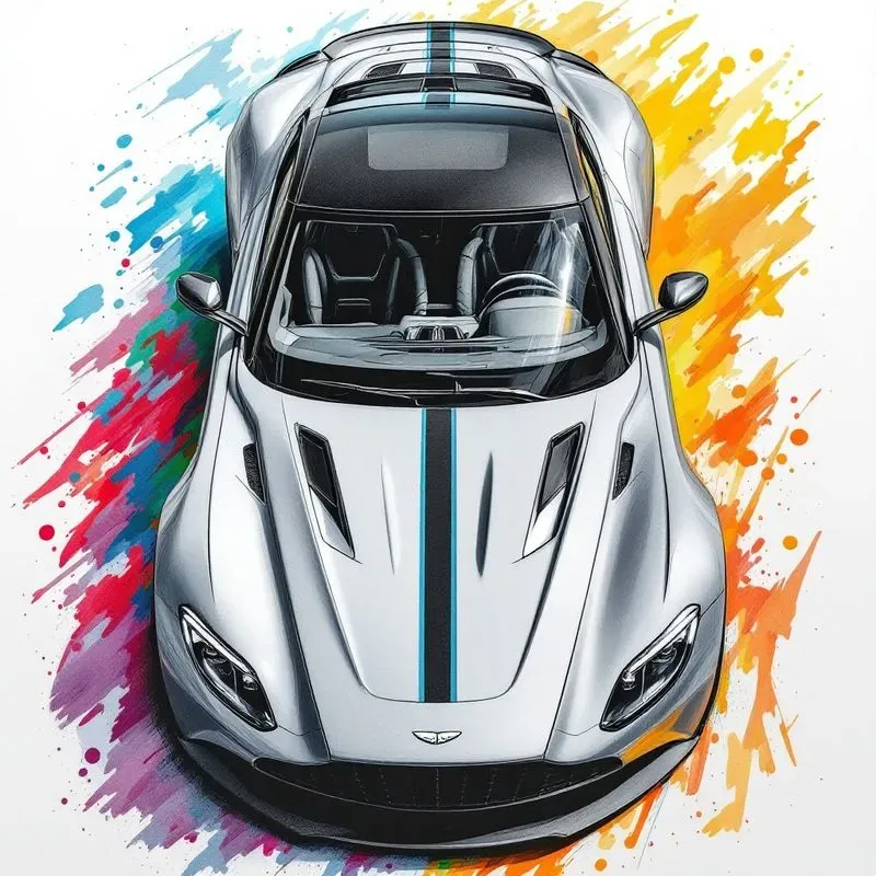 Sports Cars Pencil Drawings