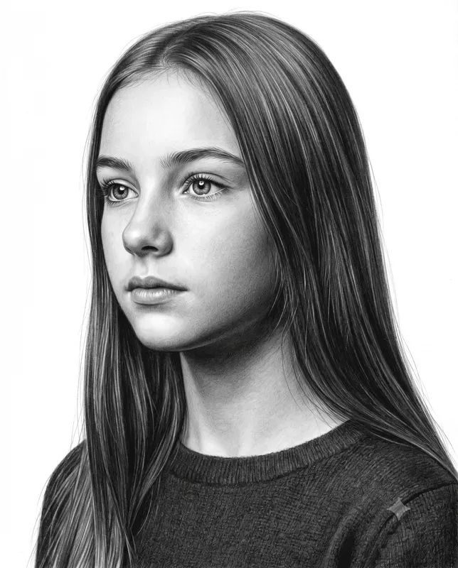 Hyperrealistic Pencil Portrait Sketches