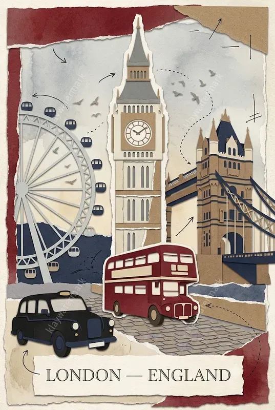 Handmade Cut Out Travel Posters