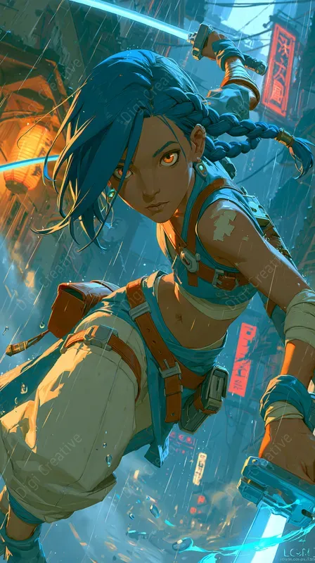 Urban Fantasy Anime Concept Art