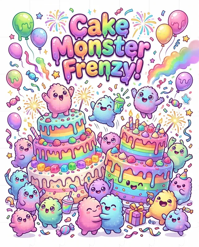 Kawaii Monster Party Card Packs