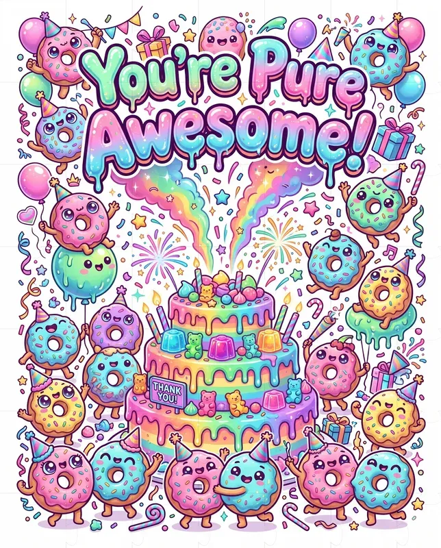 Kawaii Monster Party Card Packs
