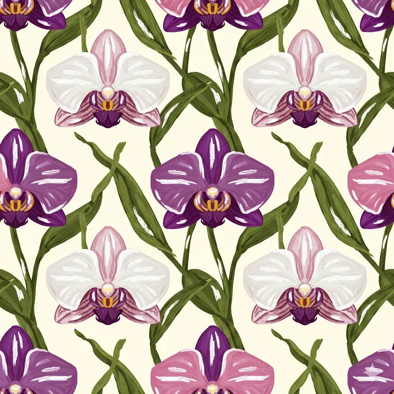 Drybrush Painting Seamless Patterns