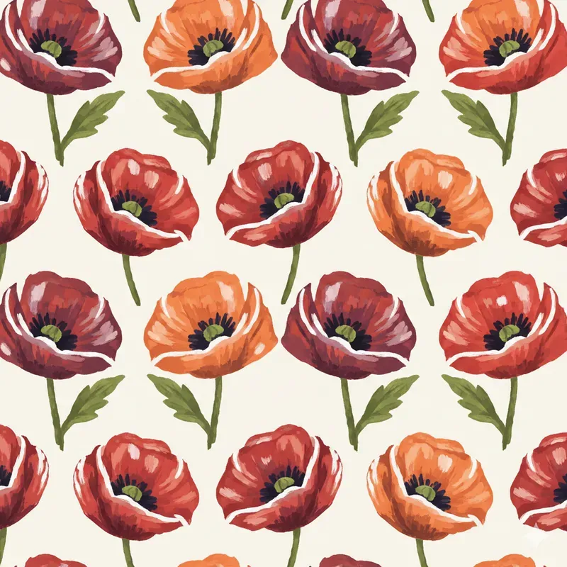 Drybrush Painting Seamless Patterns