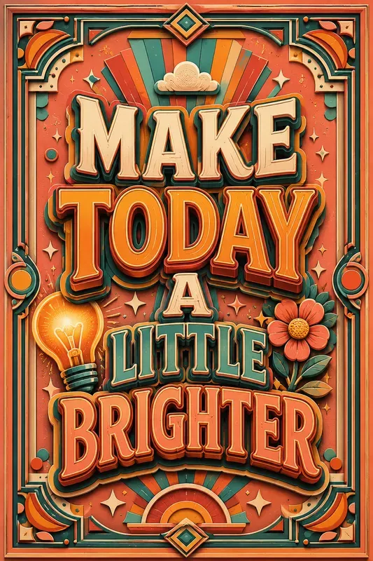 Retro Happiness Quote Posters
