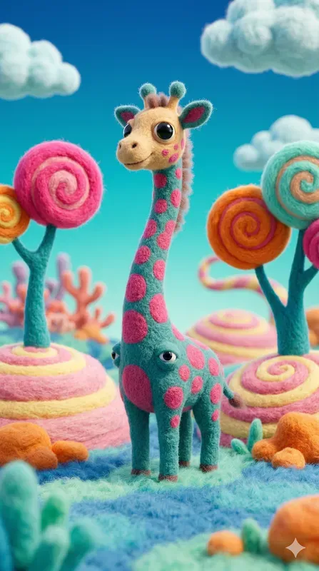 Surreal Felted Creature Worlds