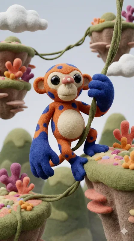 Surreal Felted Creature Worlds