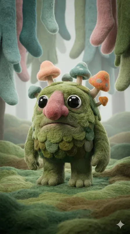 Surreal Felted Creature Worlds