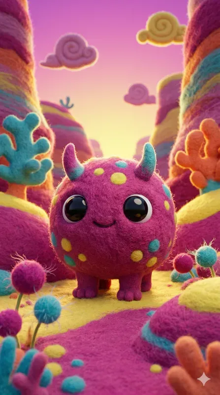 Surreal Felted Creature Worlds