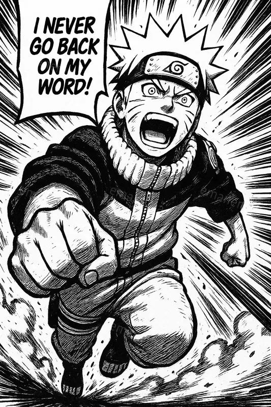 Dynamic Pose Manga Panels