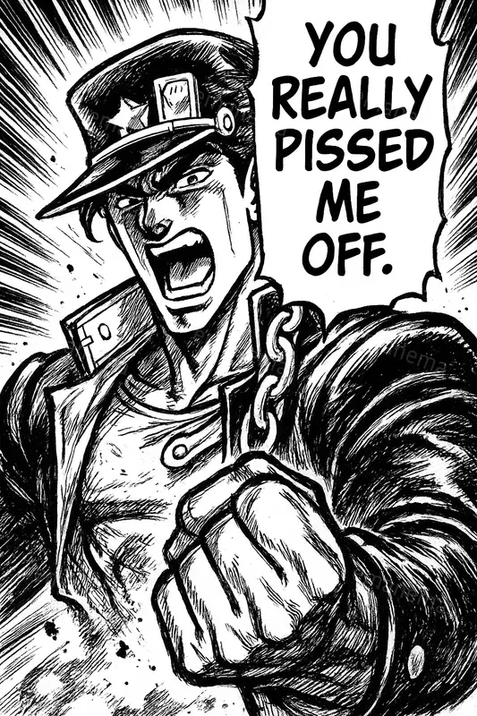 Dynamic Pose Manga Panels