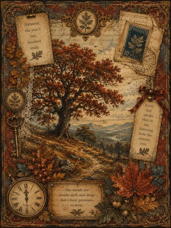 Fairy Tale Autumn Junk Journal Pages
