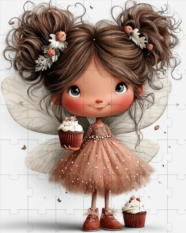 Birthday Fairy Watercolor Clipart