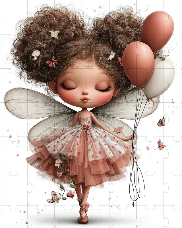 Birthday Fairy Watercolor Clipart