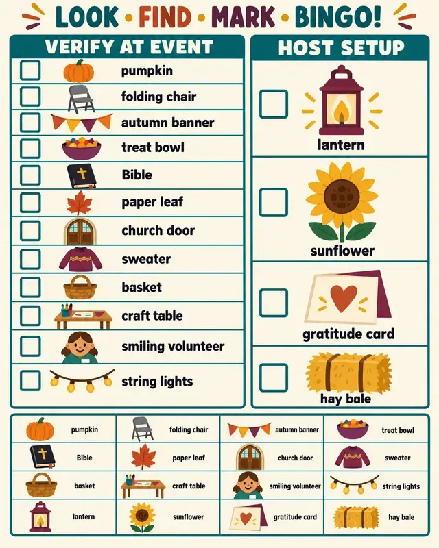 Christian Fall Bingo Toolkits