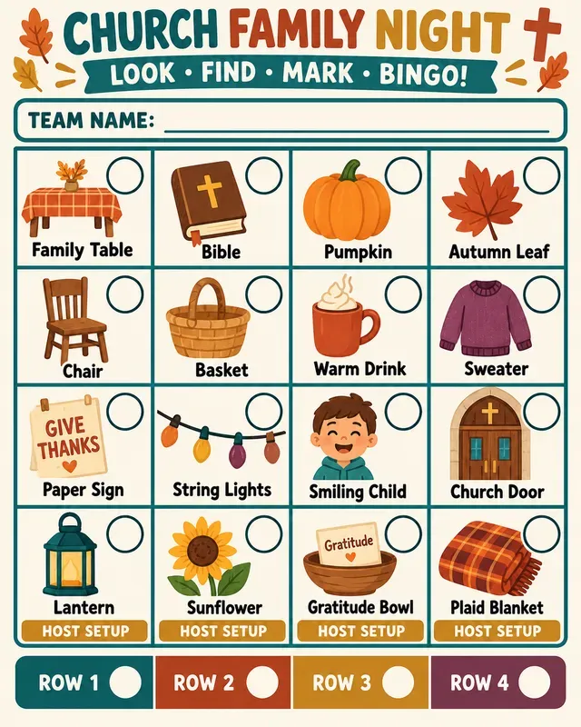 Christian Fall Bingo Toolkits