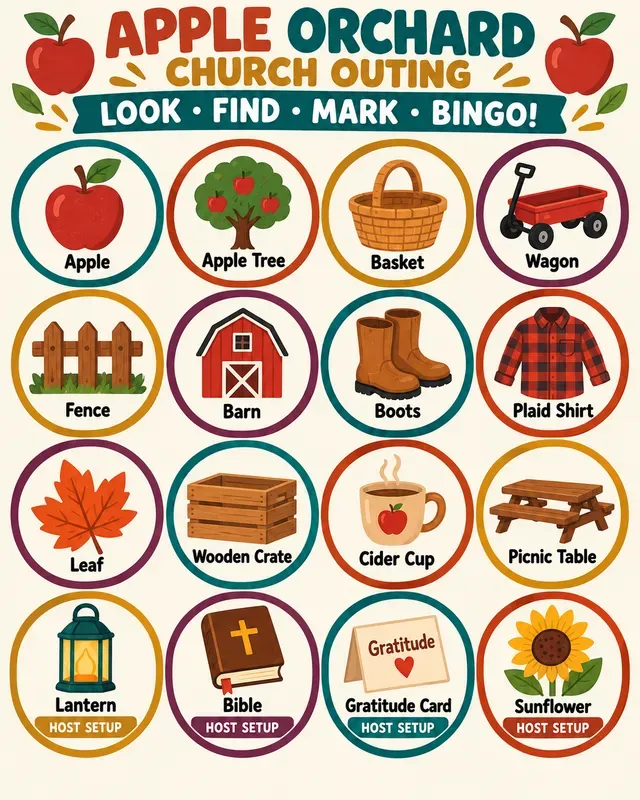 Christian Fall Bingo Toolkits