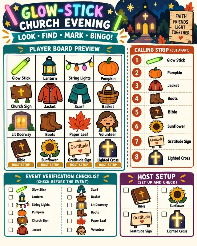 Christian Fall Bingo Toolkits