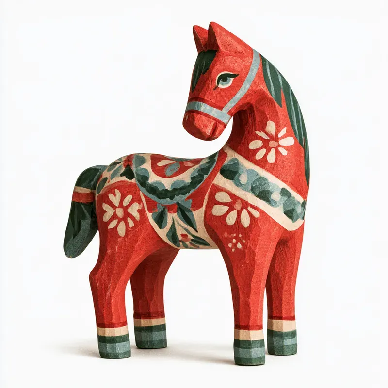 Nordic Folk Holiday Ornament Cliparts