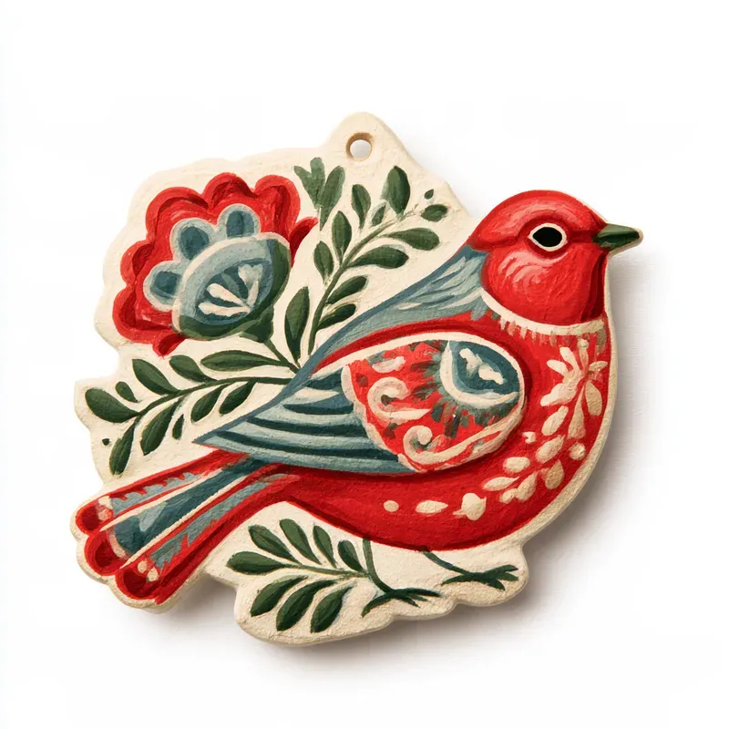 Nordic Folk Holiday Ornament Cliparts