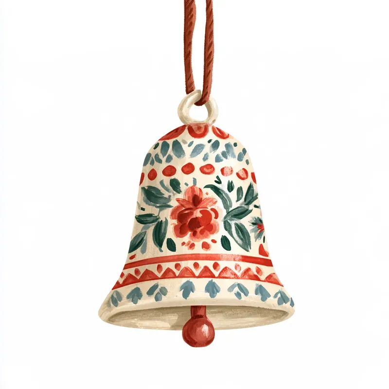 Nordic Folk Holiday Ornament Cliparts