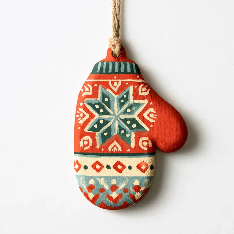 Nordic Folk Holiday Ornament Cliparts