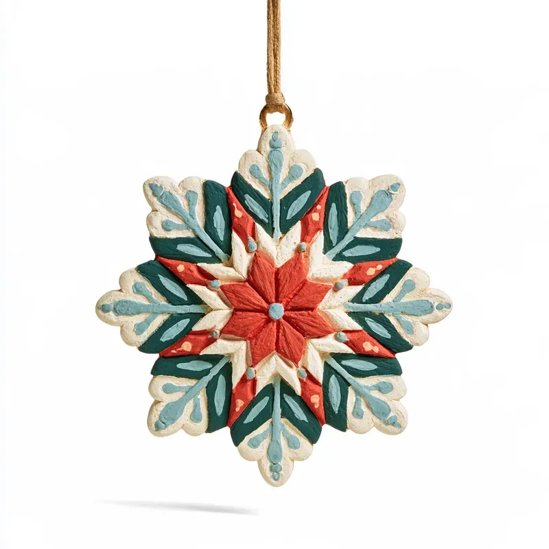Nordic Folk Holiday Ornament Cliparts