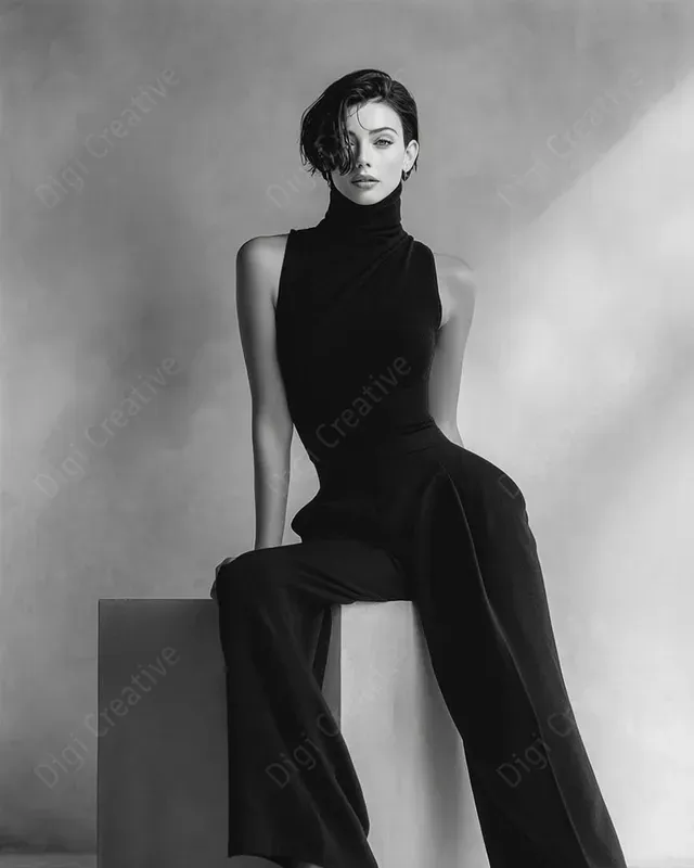 Modern Elegances In Studio Light Fashion