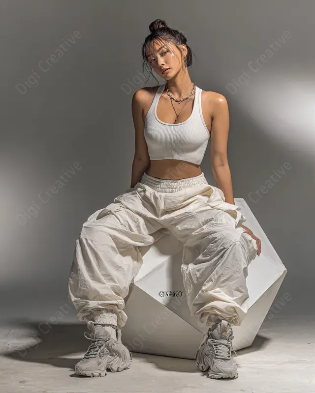Modern Elegances In Studio Light Fashion