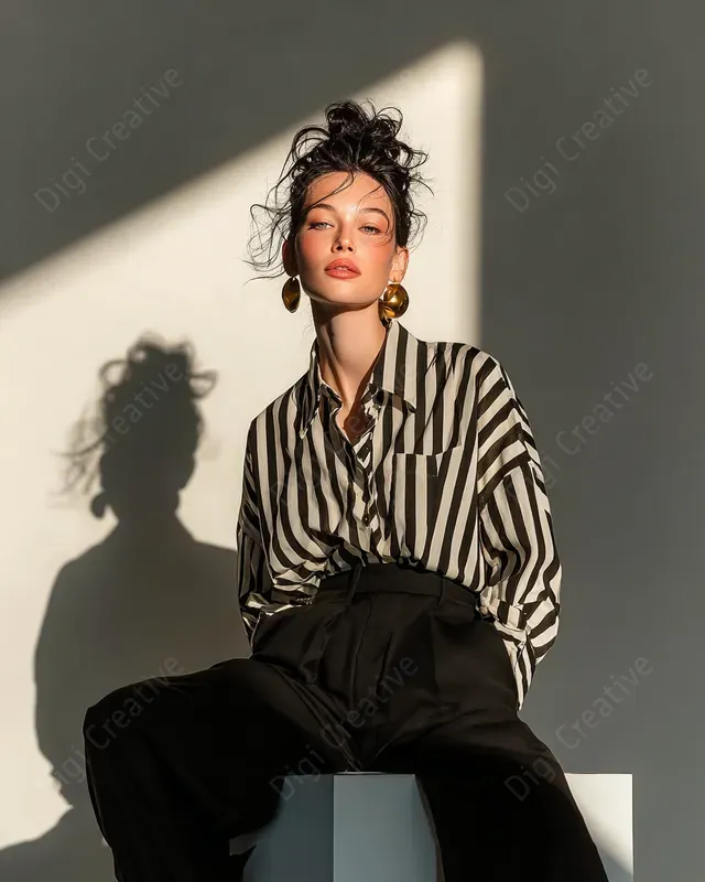 Modern Elegances In Studio Light Fashion