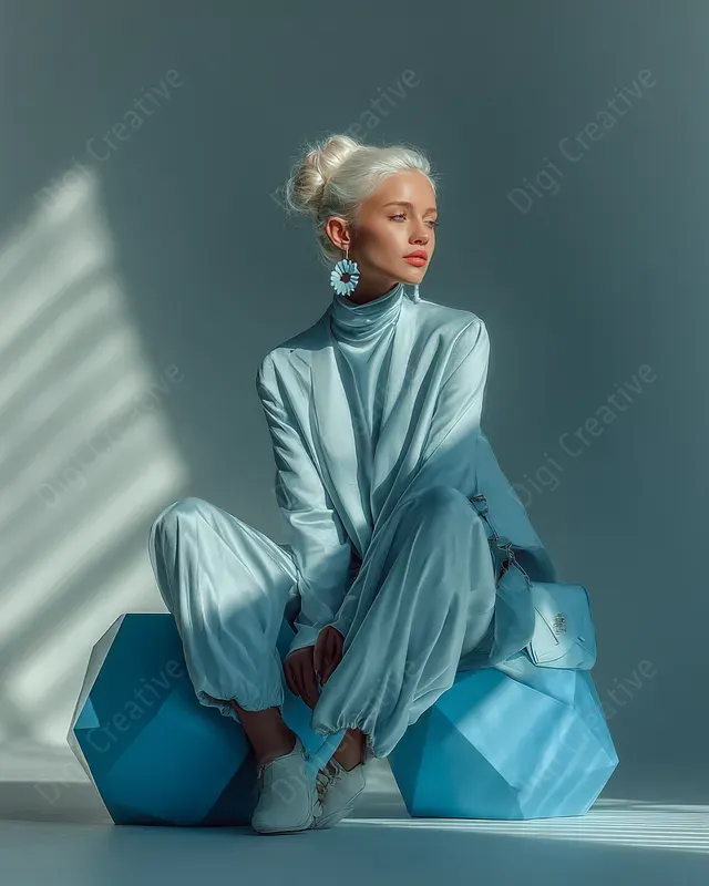 Modern Elegances In Studio Light Fashion