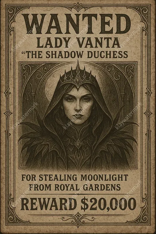 Vintage Fantasy Wanted Posters