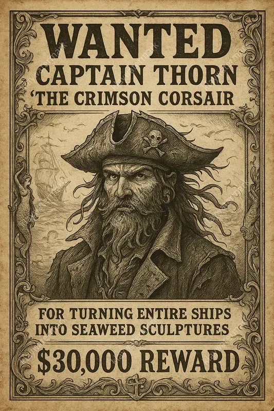 Vintage Fantasy Wanted Posters