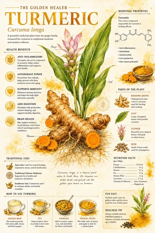 Herbal Spice Educational Wall Art