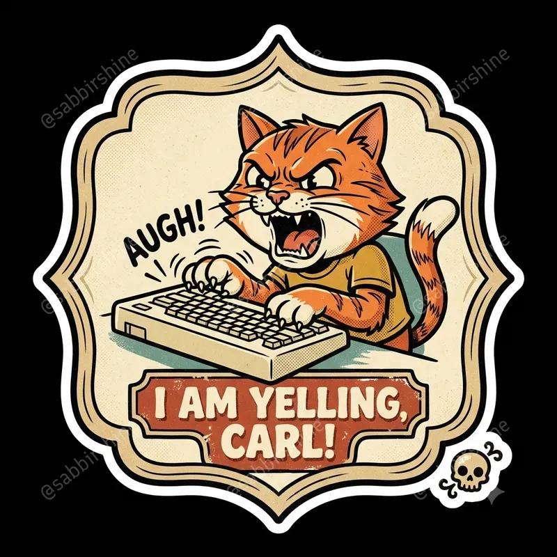 Retro Badge Sticker Meme Generator