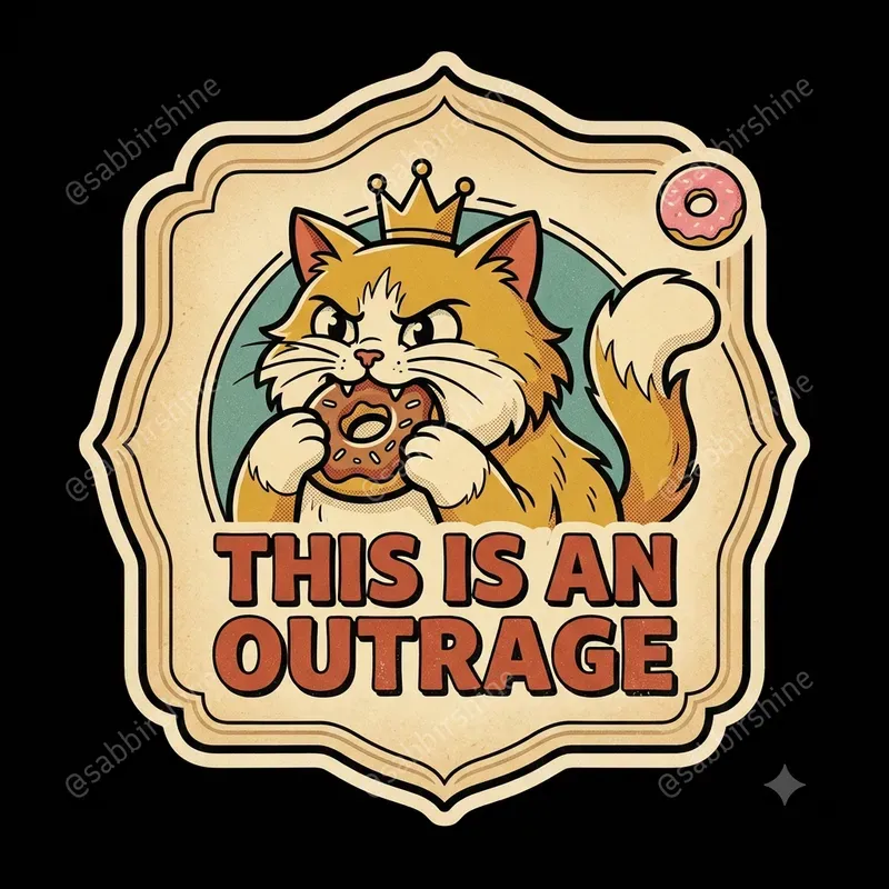 Retro Badge Sticker Meme Generator