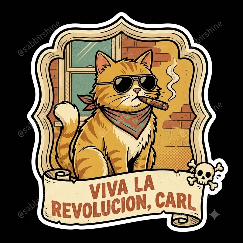 Retro Badge Sticker Meme Generator