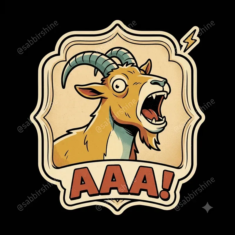Retro Badge Sticker Meme Generator