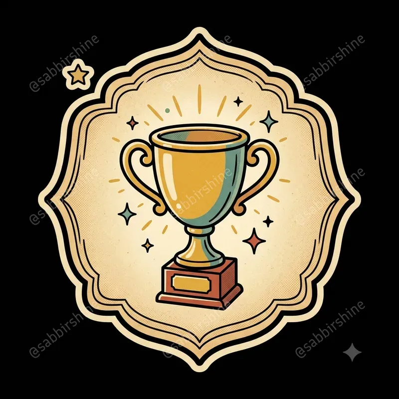Retro Badge Sticker Meme Generator