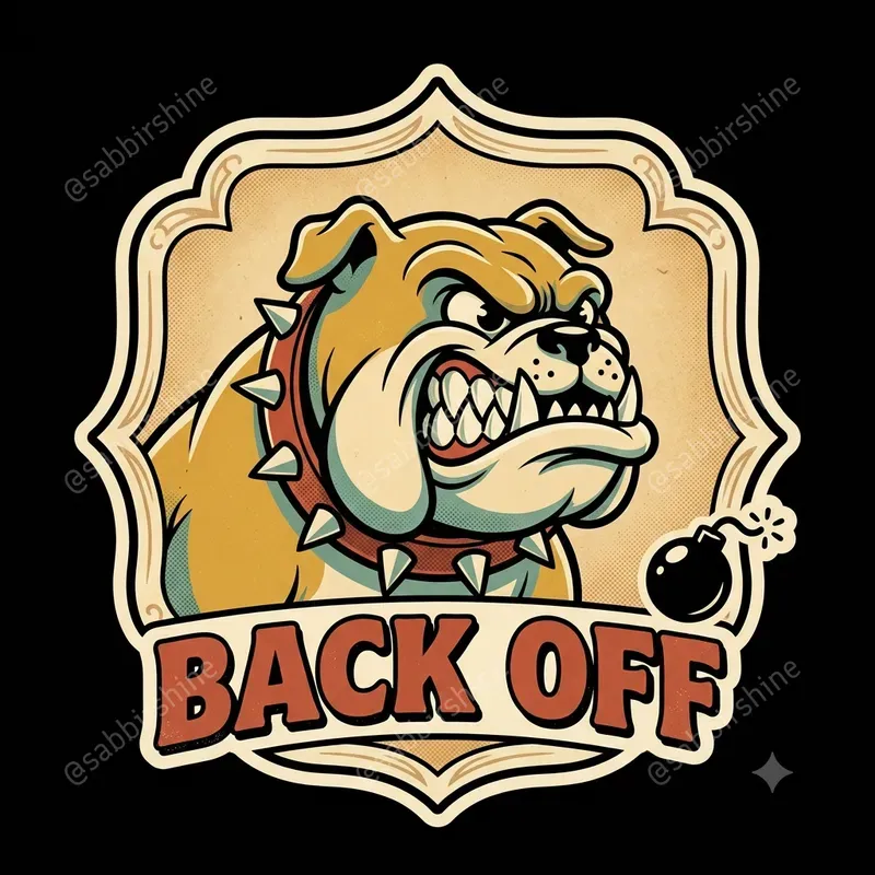 Retro Badge Sticker Meme Generator